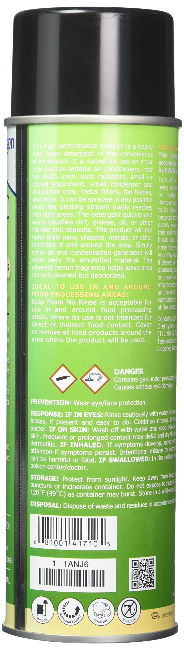 417175 Evap Foam (Pack of 2) by Nu-Calgon – 18 Ounce (Pack of 2), Foam, Pack of 2, Model S1-417175