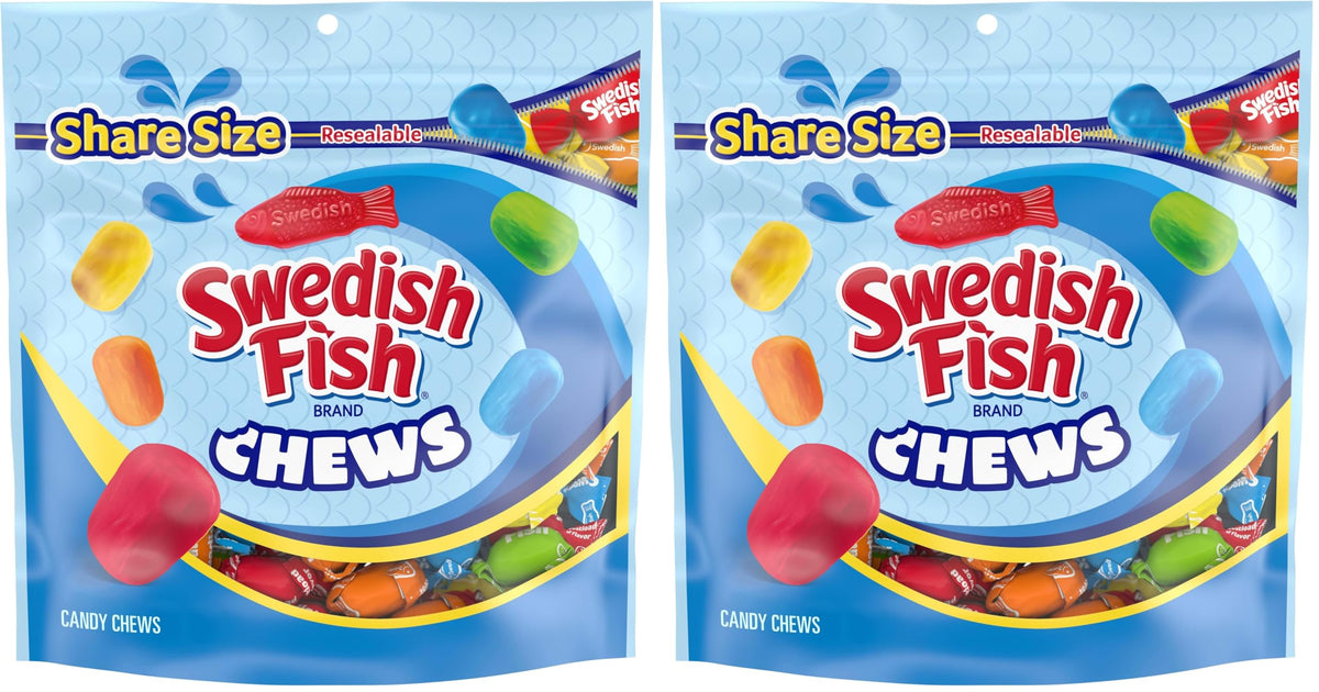 Swedish Fish 8.12 Ounce (Pack of 2) / 2 Gummy Candy