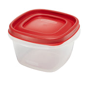 Easy Find Lids Food Storage Container by Rubbermaid – 2 Cup, 473.0 milliliters, Plastic, Red, Model FBA_405306