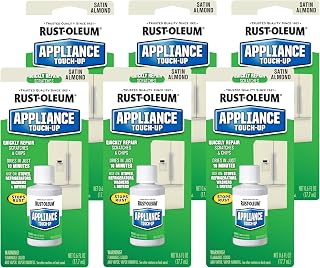 Rust-Oleum Almond Appliance Touch-Up Paint | Scratch And Chip Repair, Precision Brush Applicator, Porcelain And Metal Surfaces, 0.6 Oz