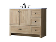 Mango Wood Bathroom Vanity - Soma Collection by by Elegant Lighting – Engineered Wood, Mango Wood, Model VF2842MW