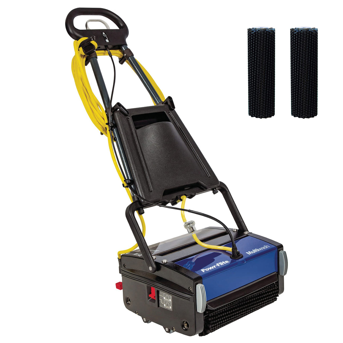 Multiwash Commercial Floor Scrubber Machine by Powr-Flite – Large, 1.0 gallons, Vinyl, Blue, Pack of 5
