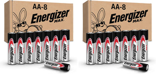 MAX AA Batteries by Energizer – Standard (Pack of 2), Multicolor, Pack of 16, Model E304238600