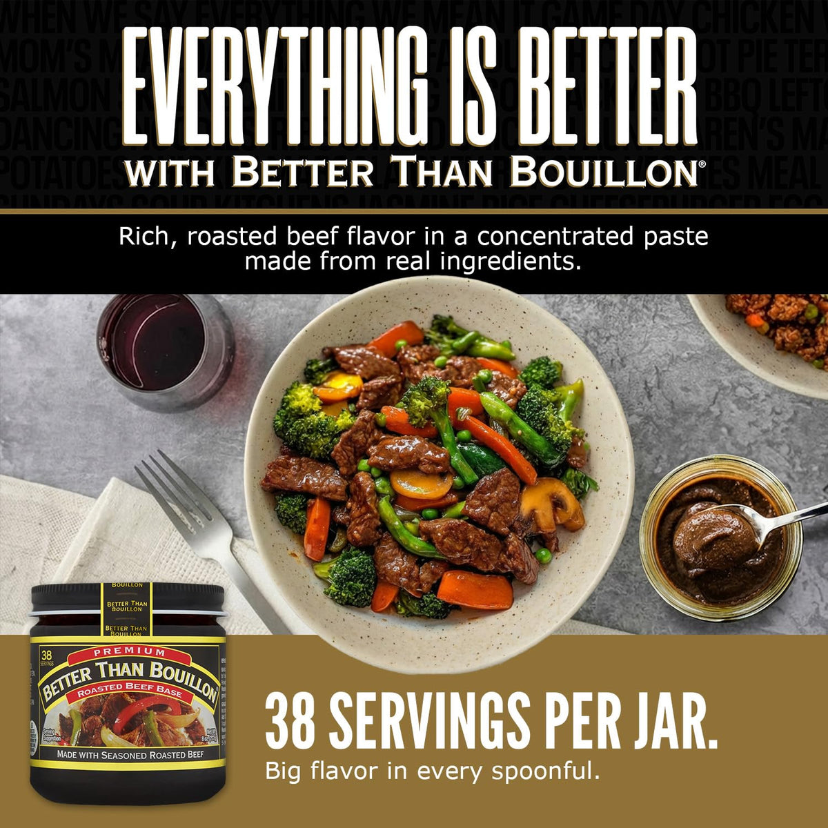 Premium Roasted Beef Base by Better Than Bouillon – 8 Ounce (Pack of 1), Model B79018