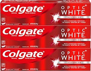 Colgate Optic White Whitening Toothpaste, Sparkling White - 5 ounce (3 Pack)