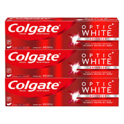Optic White Whitening Toothpaste by Colgate – 3 Count (Pack of 1), White, Model 10035000465198