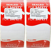 DayMark Safety Systems IT119541 TamperSeal Tamper-Evident 2" x 4" Writable Delivery Label (Roll of 500) (Pack of 2)
