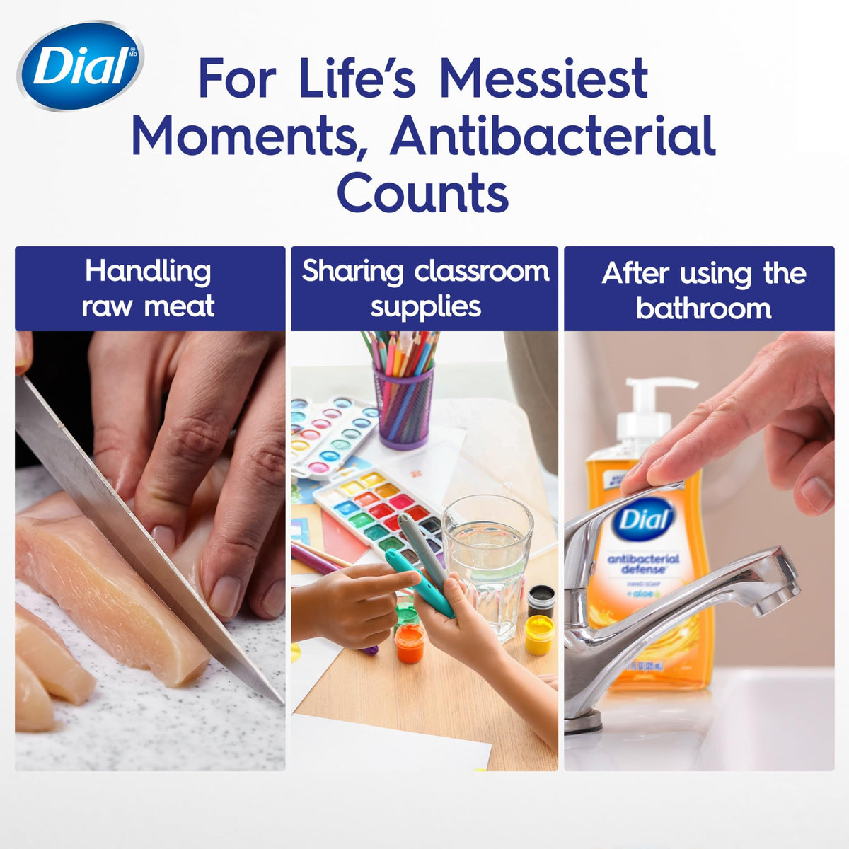 Antibacterial Liquid Hand Soap by Dial – 11 Fl Oz (Pack of 1), White, Model 2499397