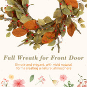 YNYLCHMX Fall Wreath, 22 Inch Diameter, Farmhouse Autumn