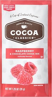 COCOA CLASSICS Cocoa Mix Raspberry & Chocolate, 1.25 Ounce