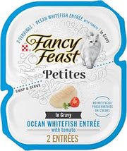 Purina Fancy Feast Petites Ocean Whitefish Cat Food (12 Pack) 2.8 oz Tubs