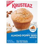 Krusteaz Almond Poppy Seed / 17 Ounce (Pack of 6) / 6 Muffins & Quickbreads