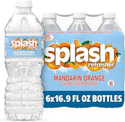 Splash Refresher Mandarin Orange Flavored Water, 16.9 Fl Oz, Plastic Bottle, Pack of 30