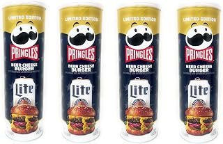 Pringles Potato Chips - 4 cans (Beer Cheese Burger 5.5oz)
