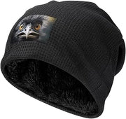 Winter Emu Plush Pullover Cap Personalized Beanies Hats Warm Skull Hats Windproof Knitted Cap Ski Cap for Men Women