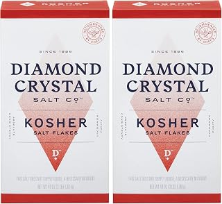 Diamond Crystal Kosher Salt – Full Flavor, No Additives - Pure and Natural Since 1886-3 Pound (New Packaging) (Pack of 2)