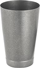 Winco BASK-20CS After 5 20 oz Bar Shaker Cup Crafted Steel - 3.5 in. Dia. x 5.38 in. - 18-8 Stainless Steel