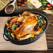 Dimeshy Roasting Rack, Enamel Coated Steel, 10 x 6.5 Inch, Black