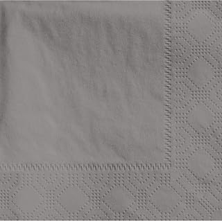 Hoffmaster 8.5" x 4.25" Linen-Like Natural Onyx Gray Guest Towels, 1,000 ct