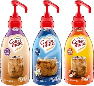 Nestlé Coffee mate 1.5 Liter Sweetened Original, French Vanilla & Hazelnut