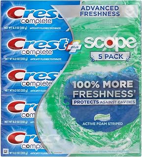 Crest Complete Advanced Flavoridetoothpaste 5 Pack 8.2 Oz Net Wt 41 Oz