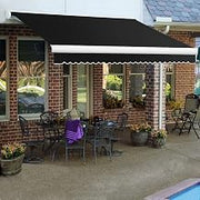 Awntech Retractable Awning Left Motor 24'W x 10'D x 10" H Black