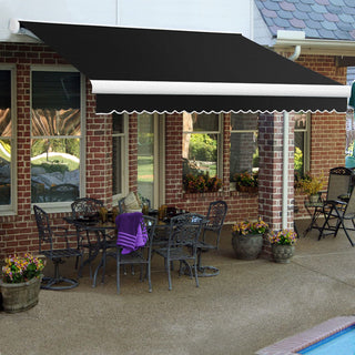 Key West Full-Cassette Awning by Awntech – Metal, white, Model KWL14-39-K