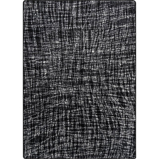 Impressions Crisscross Shadow 7'8" x 10'9" Area Rug by Joy Carpets – 7'8" x 10'9" (Rectangular), Nylon, Black, Model 2165D-04