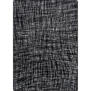 Impressions Crisscross Shadow 7'8" x 10'9" Area Rug by Joy Carpets – 7'8" x 10'9" (Rectangular), Nylon, Black, Model 2165D-04