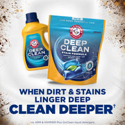 Deep Clean Stain Formula Laundry Detergent Power Paks by ARM & HAMMER – 32 Count (Pack of 1)