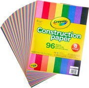 Construction Paper 96 Sheets - Pack of by Crayola – 9" x 12" (Pack of 2), Paper, Multiple Color, Pack of 2, Model 99-3000