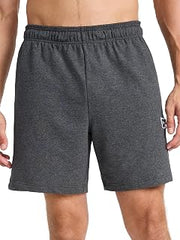Reebok Men's Locker 7” Short, Standard Fit, Midweight Stretch Cotton-Poly Fabric