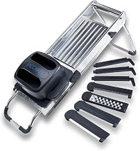 Jaccard Stainless Steel Mandolin with Ceramic Blade / 7 Blades