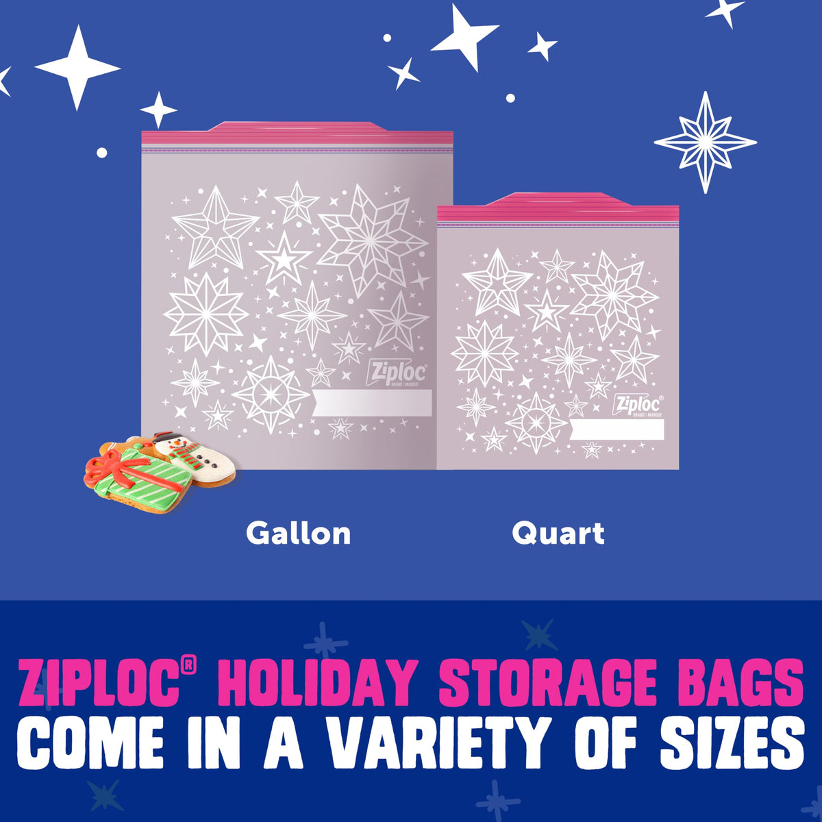 Quart Food Storage Bags by Ziploc – Quart (24 Count), 1.0 quarts, Low-density Polyethylene (LDPE) or Linear (LLDPE), Red, Model 358255