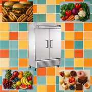 Reach-in Solid Swing Door Freezer with Hydrocarbon Refrigerant by True – 44.6 Cu. Ft., 49.0 cubic_feet, Silver, Model T-49F-HC