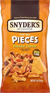 Snyder's of Hanover Cheddar Cheese Flavored Pretzel Pieces, 5 Oz (Pack of 8)