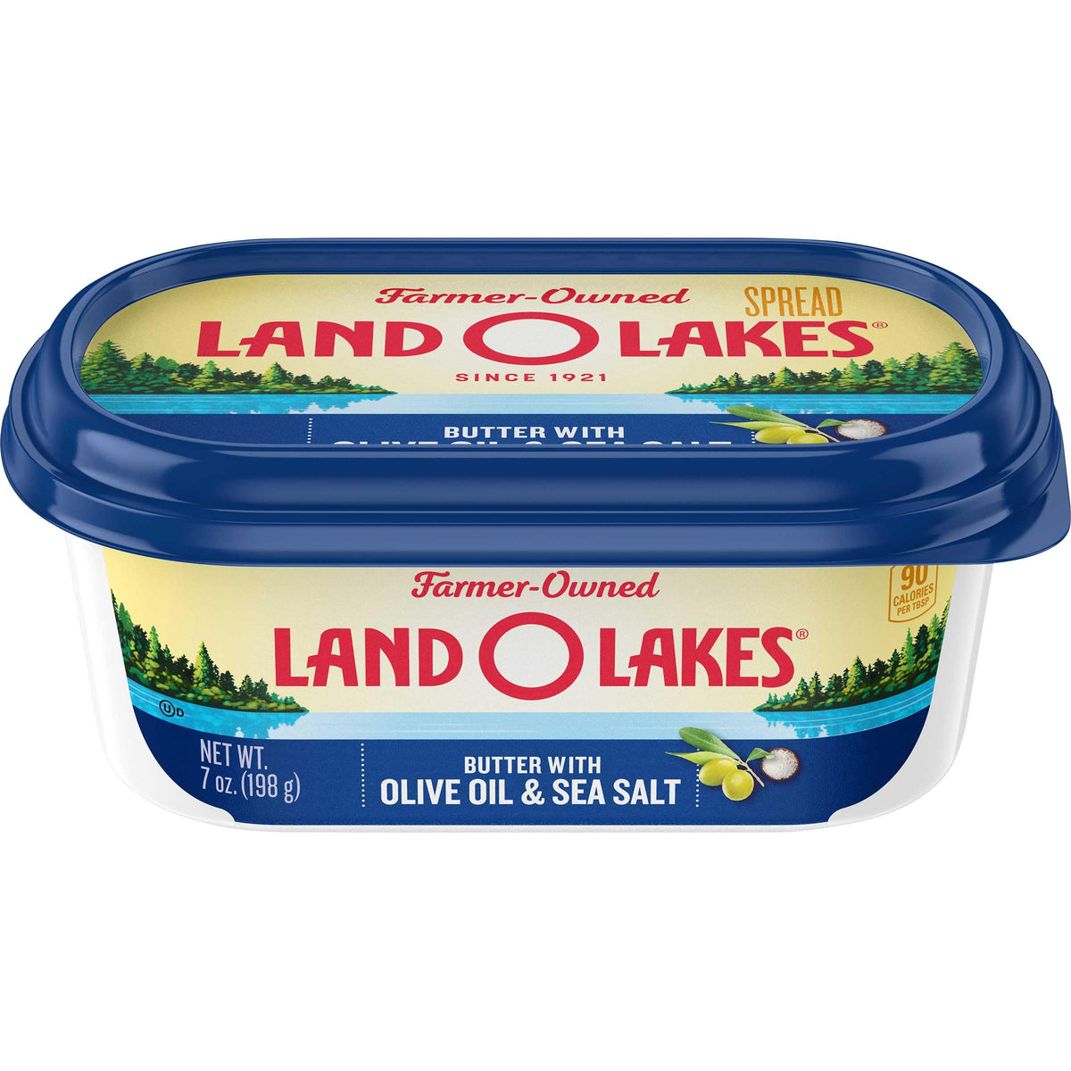 Spreadable Butter with Olive Oil and Sea Salt by Land O Lakes – 7 Ounce (Pack of 12), Pack of 12