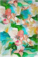 GT724 Peach Floral Guest Towel