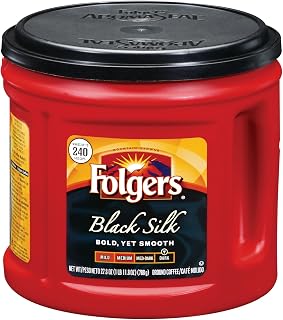 Folgers Black Silk Coffee, 27.8 Ounce (Pack of 6)
