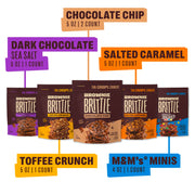 Brownie Brittle Variety Pack / 5 Ounce (Pack of 6) / Assorted Brittle