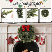 Stylisht Cedar Christmas Garland, 9FT, Green