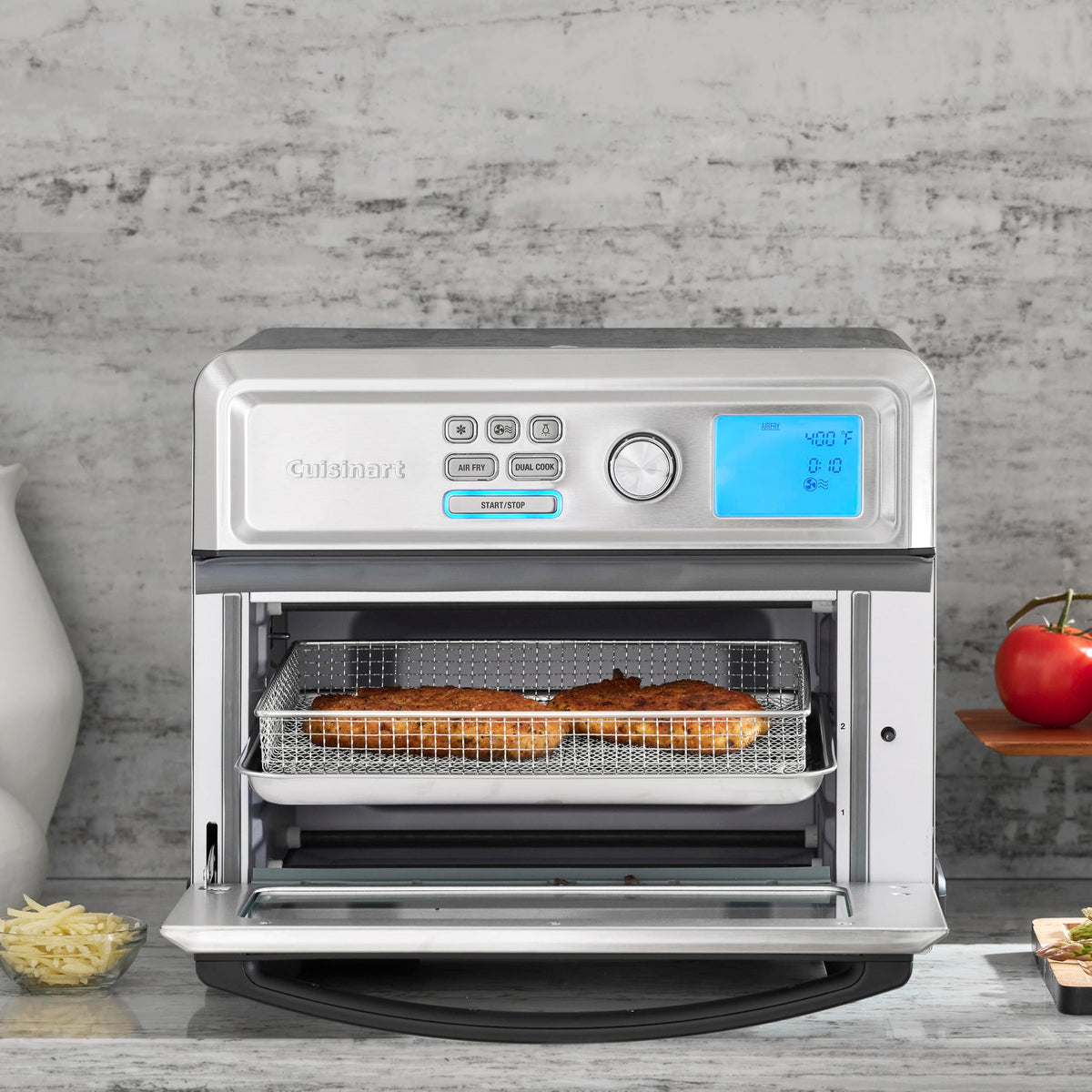 Air Fryer Toaster Oven by Cuisinart – 0.6 cu ft. interior, 0.6 cubic_feet, Alloy Steel, Silver, Model TOA--65