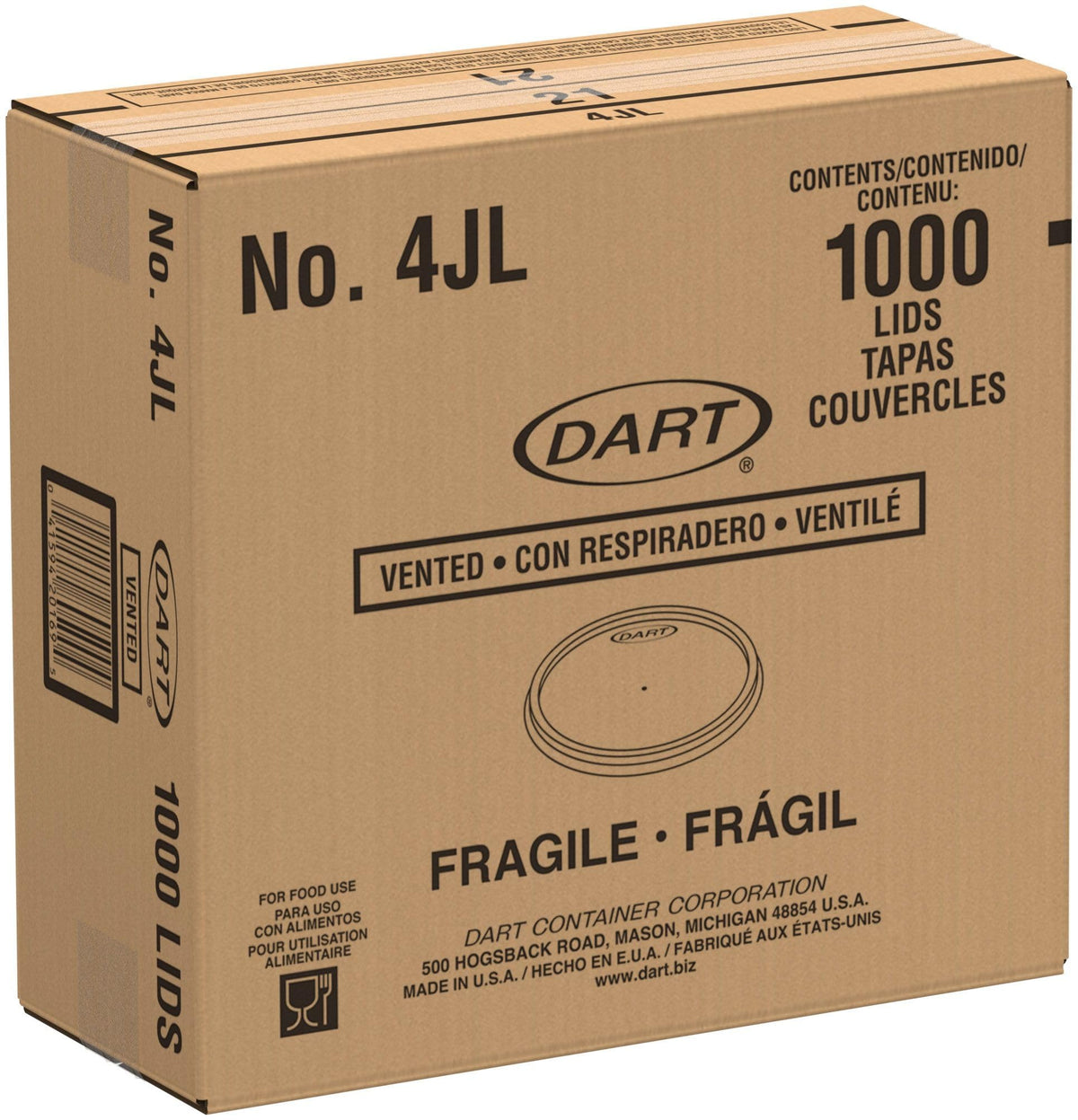 DART 1000 Count (Pack of 1) / Translucent / Cup,Cups,Plug,Can Cups