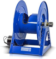 COXREELS 1185-2028-E-BYXX 12V Motorized Storage Hose Reel Multiple Hose Cap
