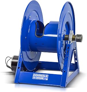 COXREELS 1185-2028-E-BYXX 12V Motorized Storage Hose Reel Multiple Hose Cap