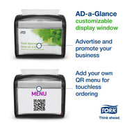 Xpressnap Tabletop Napkin Dispenser Black by Tork – 1.02 ft3, Plastic, Black, Model 6232100