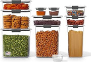 Rubbermaid Brilliance Pantry 10 Piece Set, Clear and Airtight Food and Pantry Storage Containers