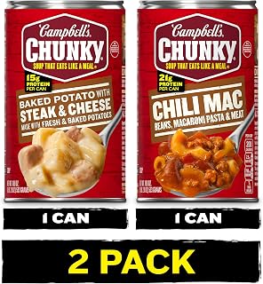 (Bundle of 4) Campbell's Chunky Soups 18.8 oz Cans