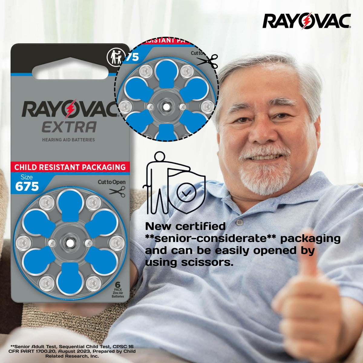 Hearing Aid Battery by Rayovac – 60 Count (Pack of 1), Iron, Brown Tab, Pack of 60, Model 312 / PR41