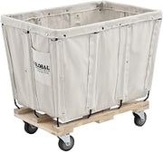 Global Industrial 8 Bushel, Canvas Basket Bulk Truck 34" L x 22" W x 30.5"H